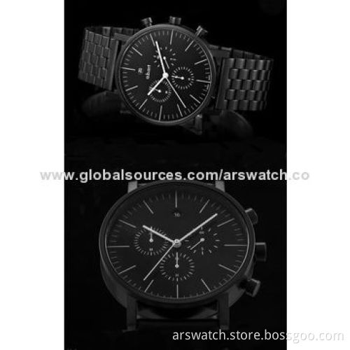Chronograph Wristwatches, 361L Stainless Steel Case, 5ATM Waterproof